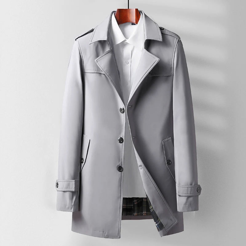 Mænds Trenchcoat Moderne Klassisk Stil 1
