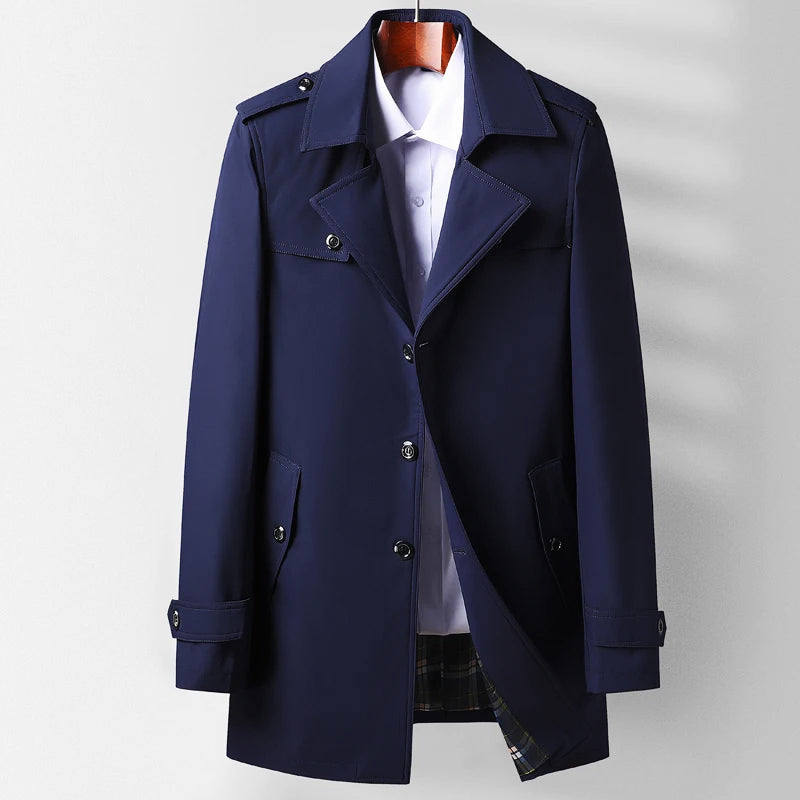 Mænds Trenchcoat Moderne Klassisk Stil 2