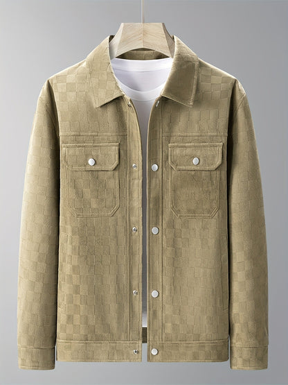 Mænds Truckerjakke Ternet Design Casual 6