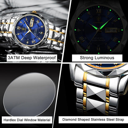 Mænds Vandtæt Armbåndsur Moderne Design Robuste Materialer 6