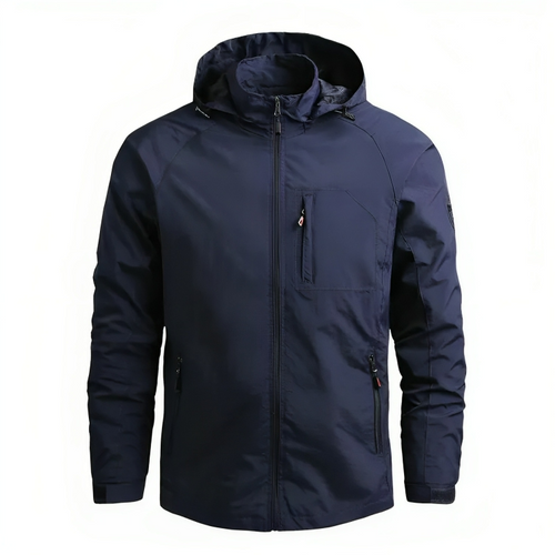 Mænds Vandtæt Windbreaker med Hætte 0