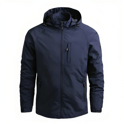 Mænds Vandtæt Windbreaker med Hætte 1