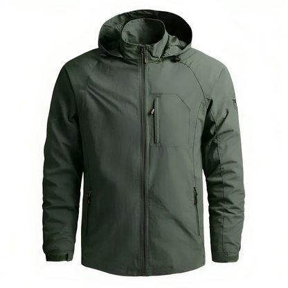 Mænds Vandtæt Windbreaker med Hætte 2