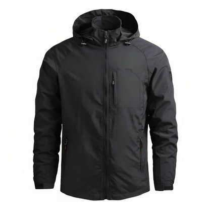 Mænds Vandtæt Windbreaker med Hætte 4