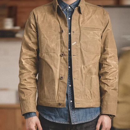 Mænds Vintage Denimjakke Casual Stil 7