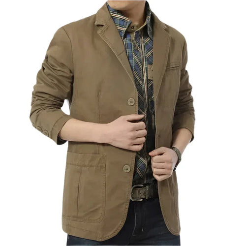 Mænds Vintage Jakke Casual Stil 0