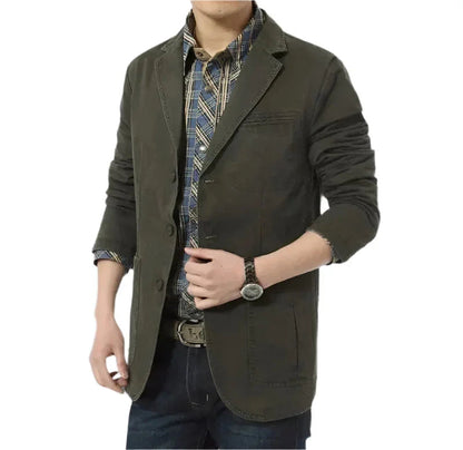Mænds Vintage Jakke Casual Stil 7
