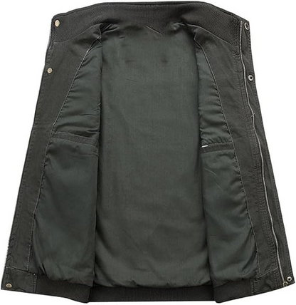 Mænds Vintage Vest med Flere Lommer 1