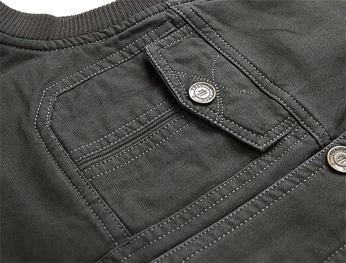Mænds Vintage Vest med Flere Lommer 2