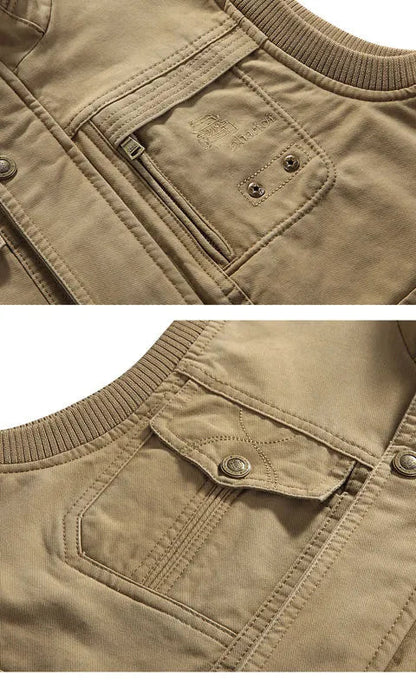 Mænds Vintage Vest med Flere Lommer 4