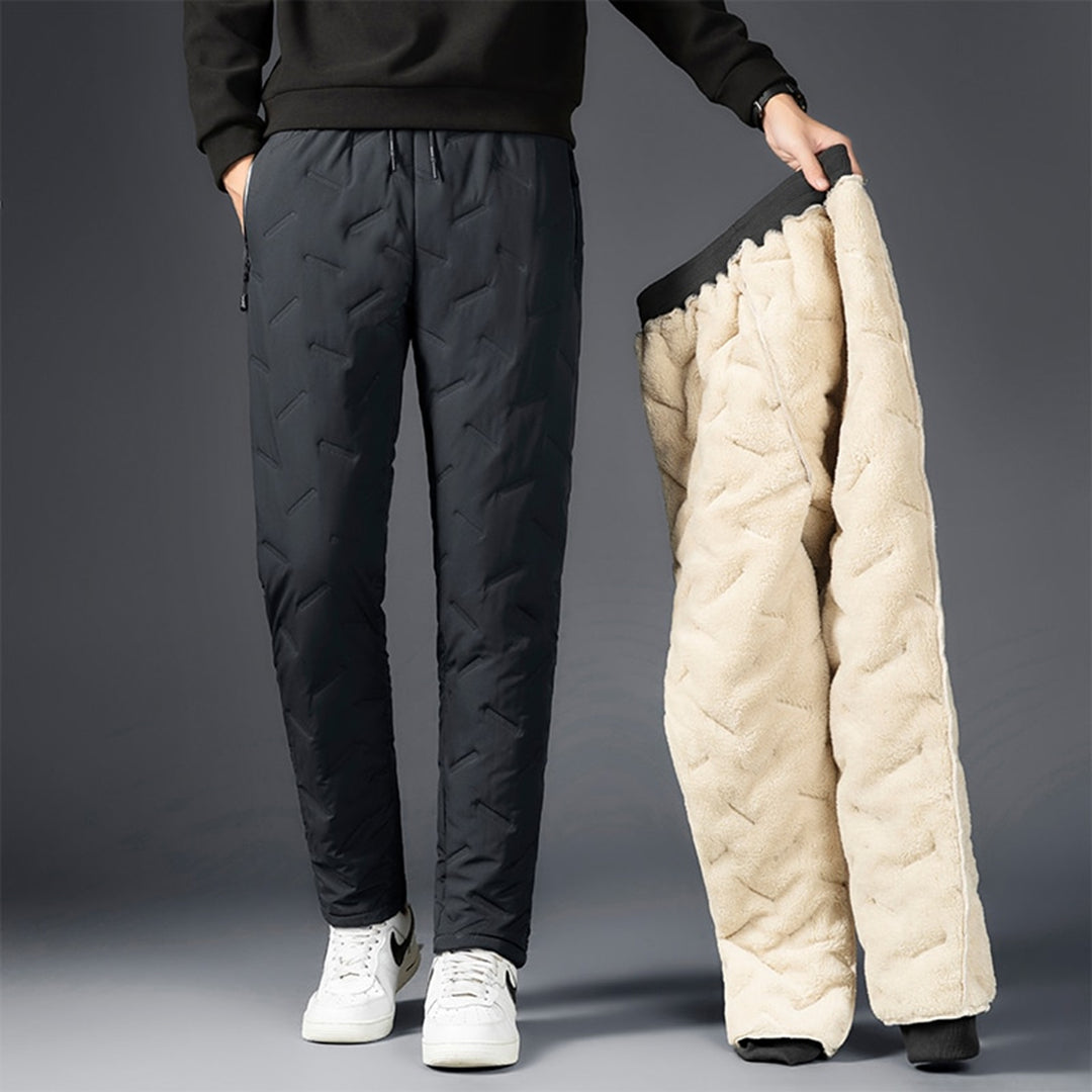Mænds Vinterbukser Med Snøre Slim Fit 3