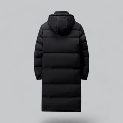 Mænds Vinterfrakke Lang Puffer Parka Med Slank Silhuet 5