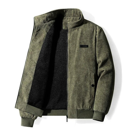 Mænds Vinterjakke Retro Stil Med Blød Fodring 0