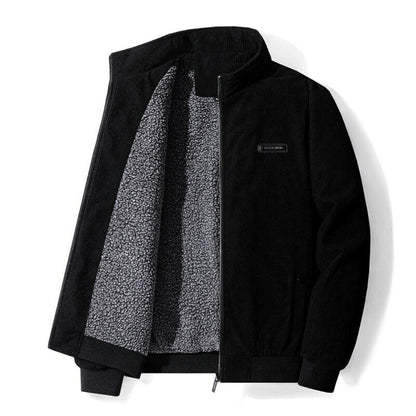 Mænds Vinterjakke Retro Stil Med Blød Fodring 5