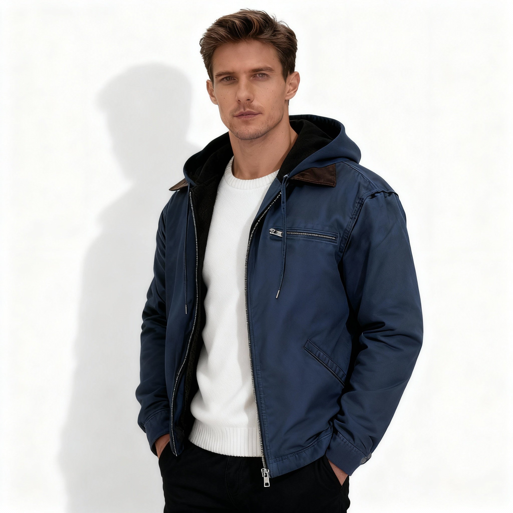 Mænds Vinterparka Moderne Design 4