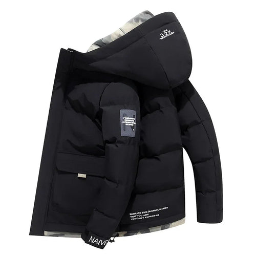 Mænds Vinterparka med Polstret Inderfor Moderne Design 0