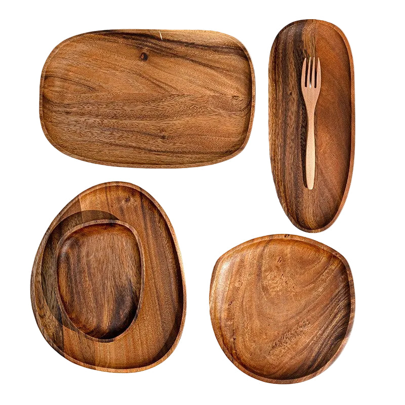 Minimalist Serveringsbakke Med Organisk Design 0