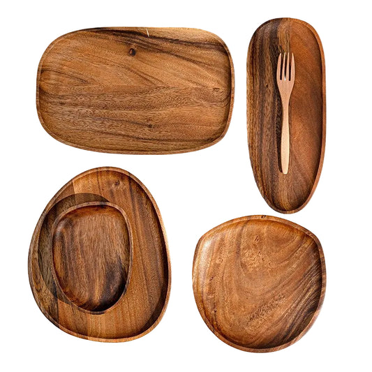 Minimalist Serveringsbakke Med Organisk Design 0