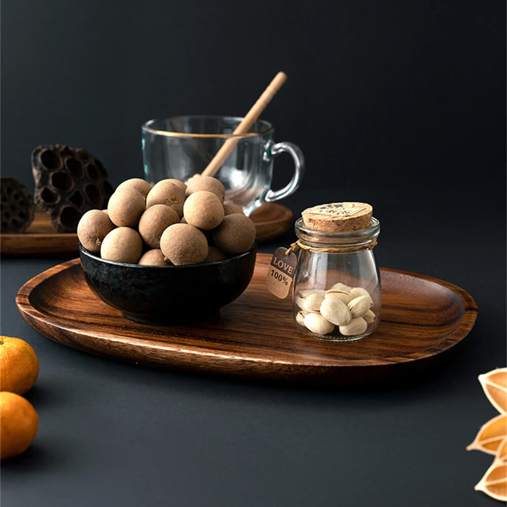 Minimalist Serveringsbakke Med Organisk Design 2