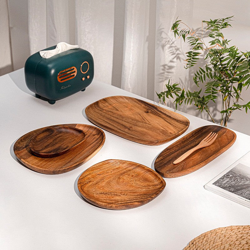 Minimalist Serveringsbakke Med Organisk Design 3