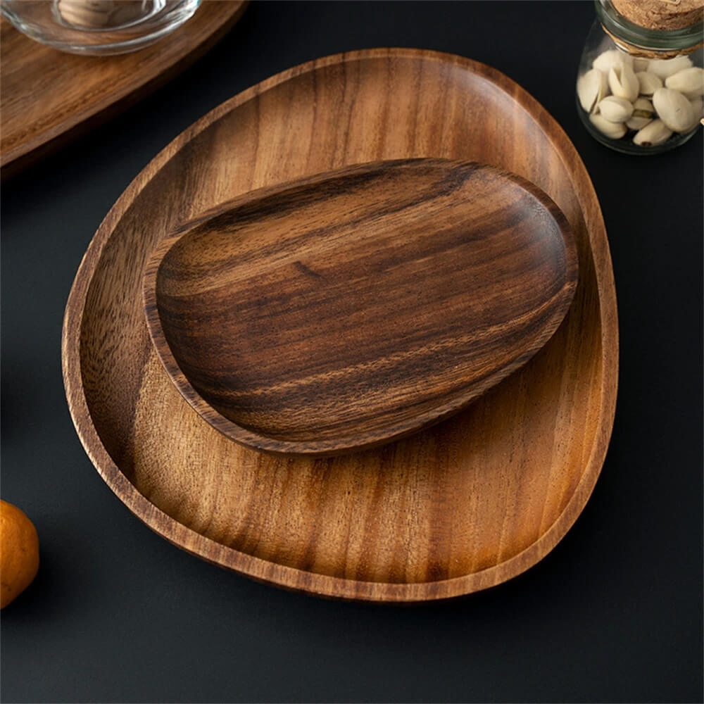 Minimalist Serveringsbakke Med Organisk Design 8