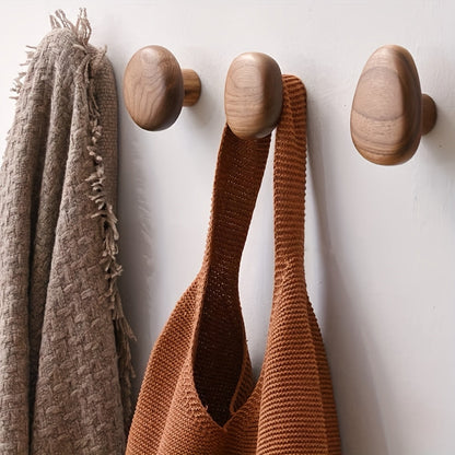Minimalistisk Trævægkrogsæt med Småstensdesign 1