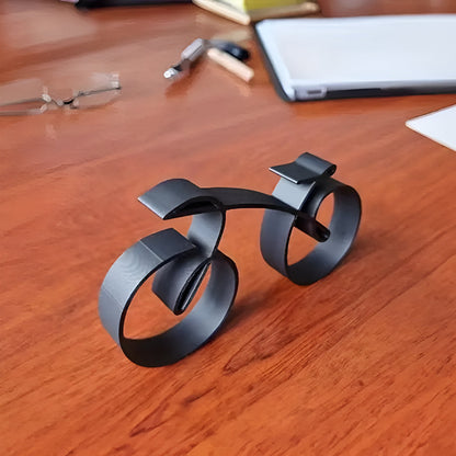 Moderne Metal Cykelskulptur Abstrakt Design 2