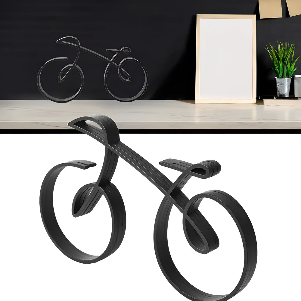 Moderne Metal Cykelskulptur Abstrakt Design 4