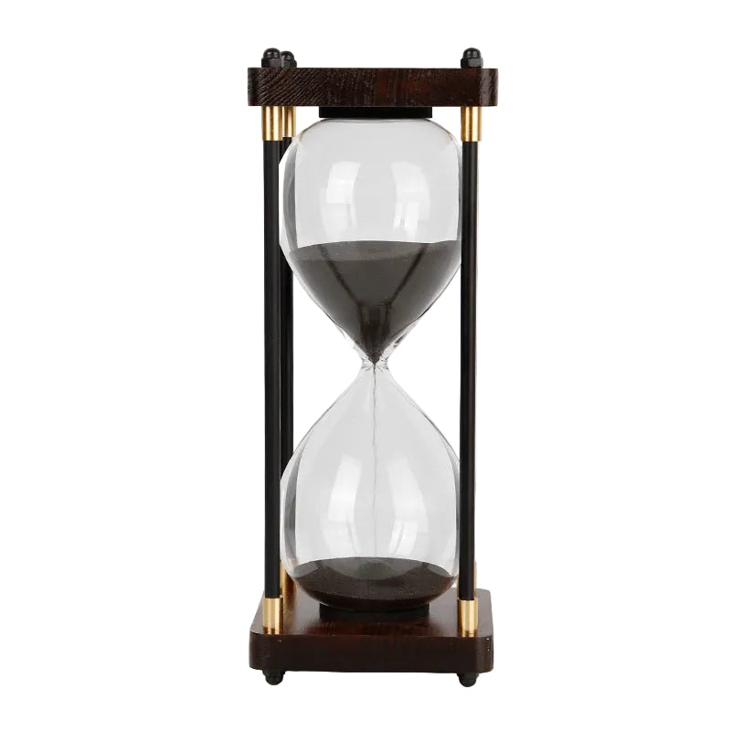 Moderne Timeglas i Træ og Metal 0