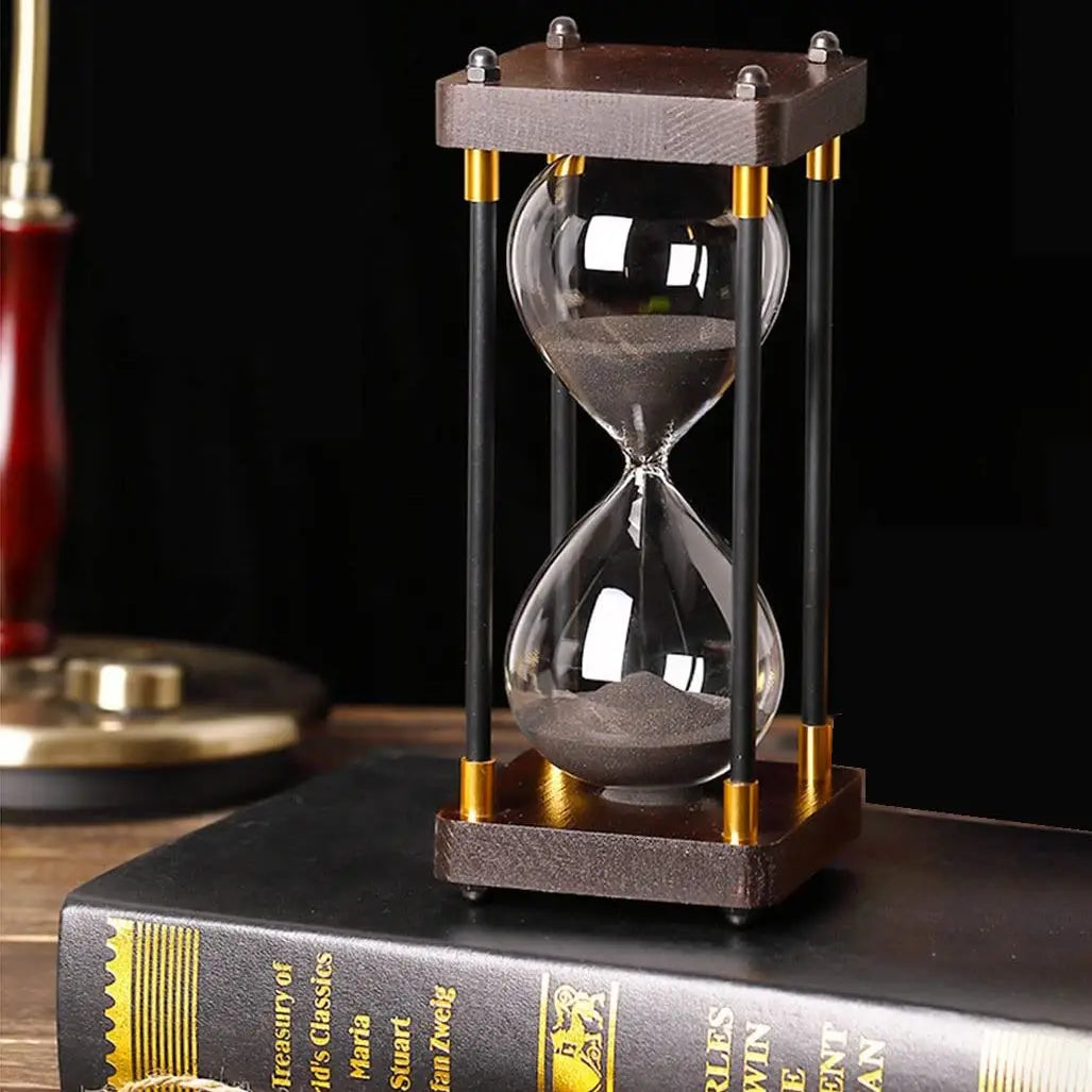 Moderne Timeglas i Træ og Metal 2
