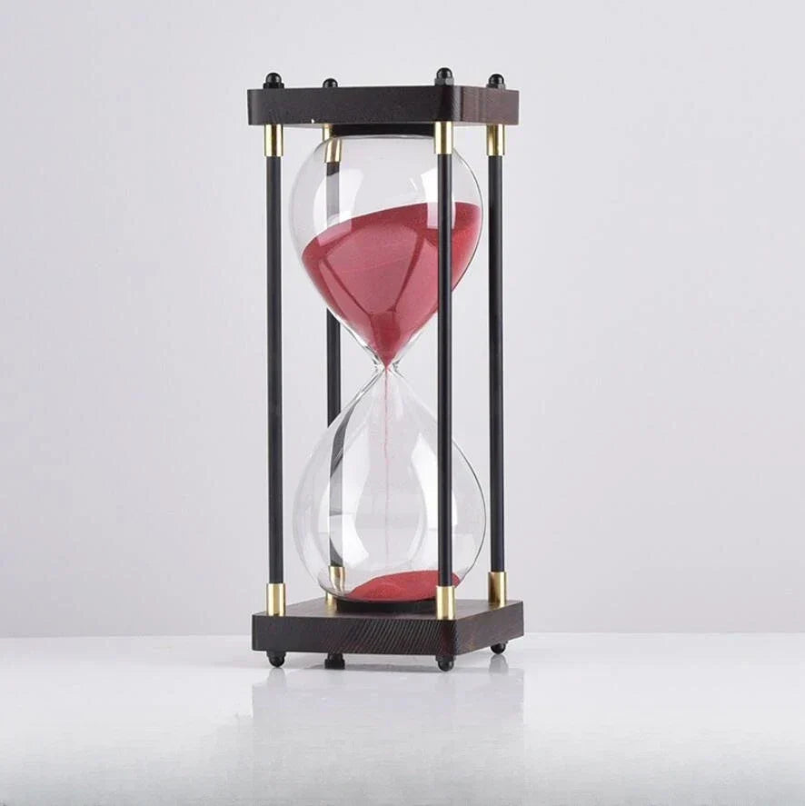 Moderne Timeglas i Træ og Metal 6