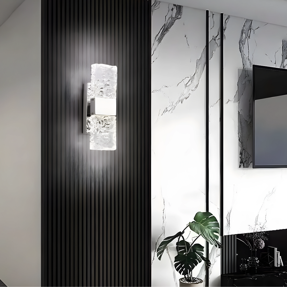 Moderne Væglampe LED med Krystal Design til Stue Indretning 2