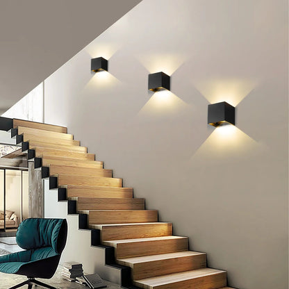 Moderne Væglampe med Bevægelsessensor Kubedesign 0