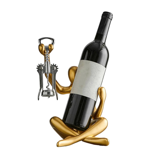 Moderne Vinholder Skulptur med Proptrækker 0