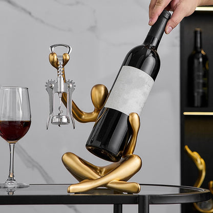 Moderne Vinholder Skulptur med Proptrækker 2
