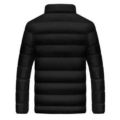 Moderne Vinterjakke Herre med Vejr-Resistent Design og Praktiske Lommer 2
