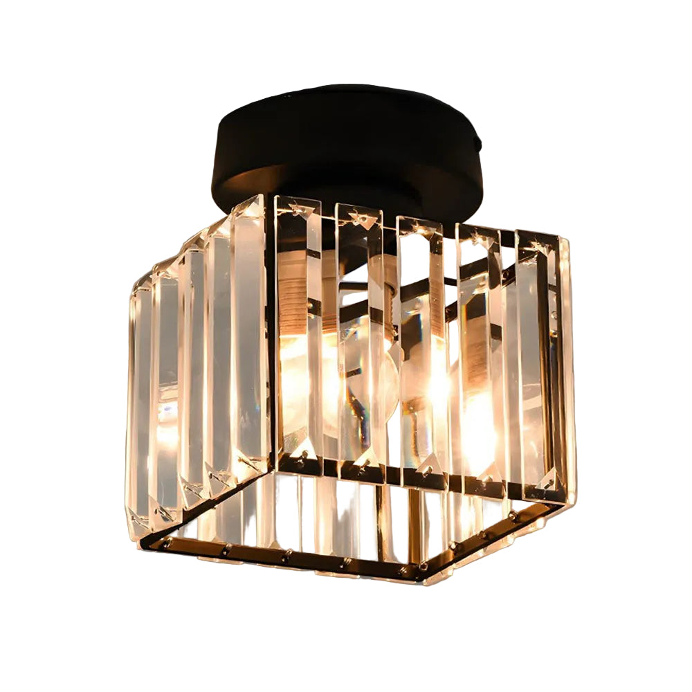 Moderne loftslampe med krystaldetaljer 0