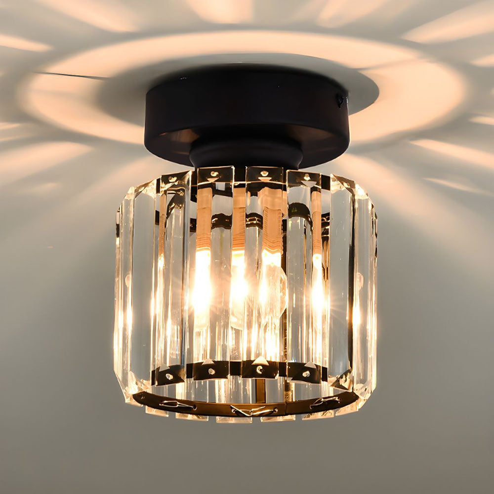 Moderne loftslampe med krystaldetaljer 1