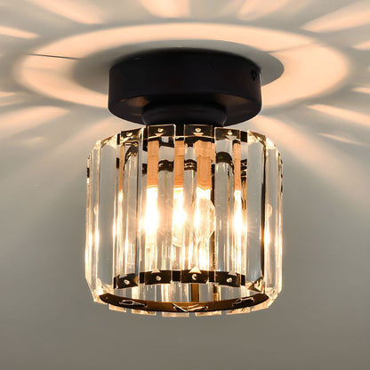 Moderne loftslampe med krystaldetaljer 1