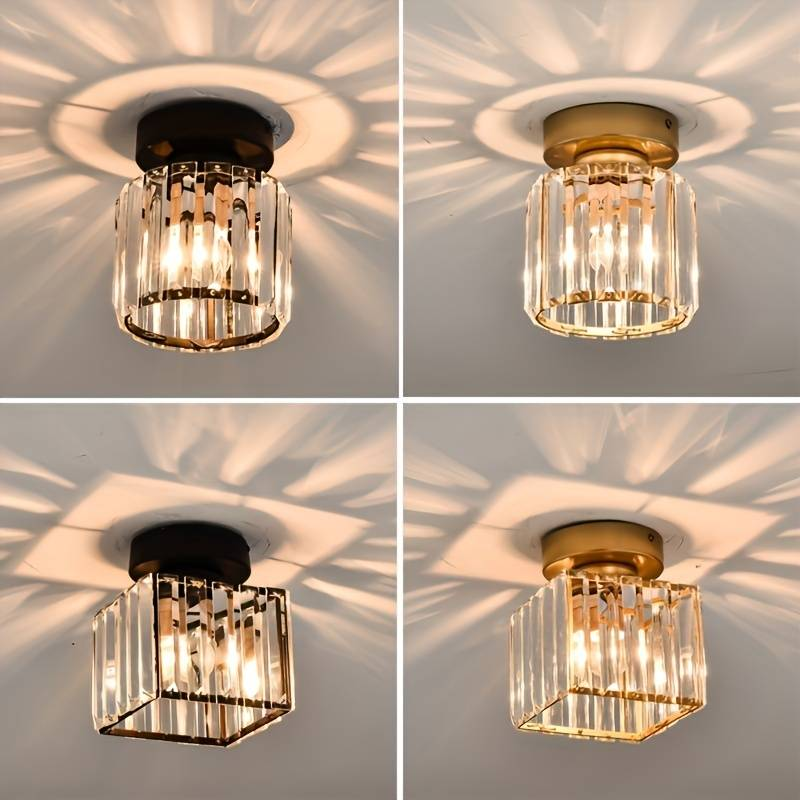 Moderne loftslampe med krystaldetaljer 2