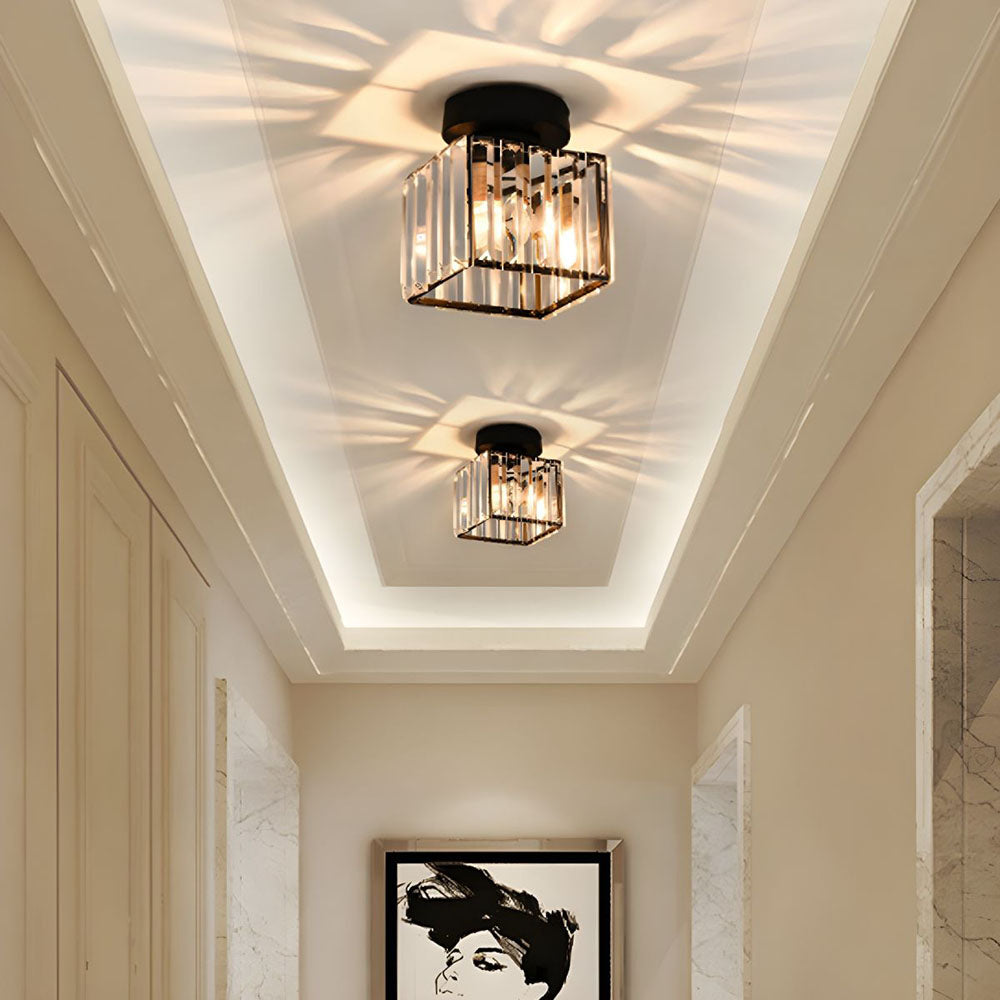 Moderne loftslampe med krystaldetaljer 3