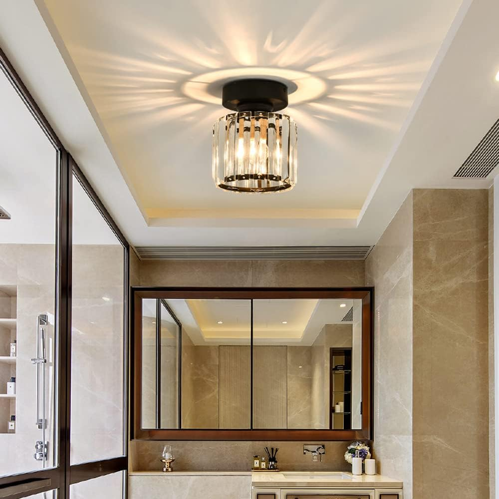 Moderne loftslampe med krystaldetaljer 8