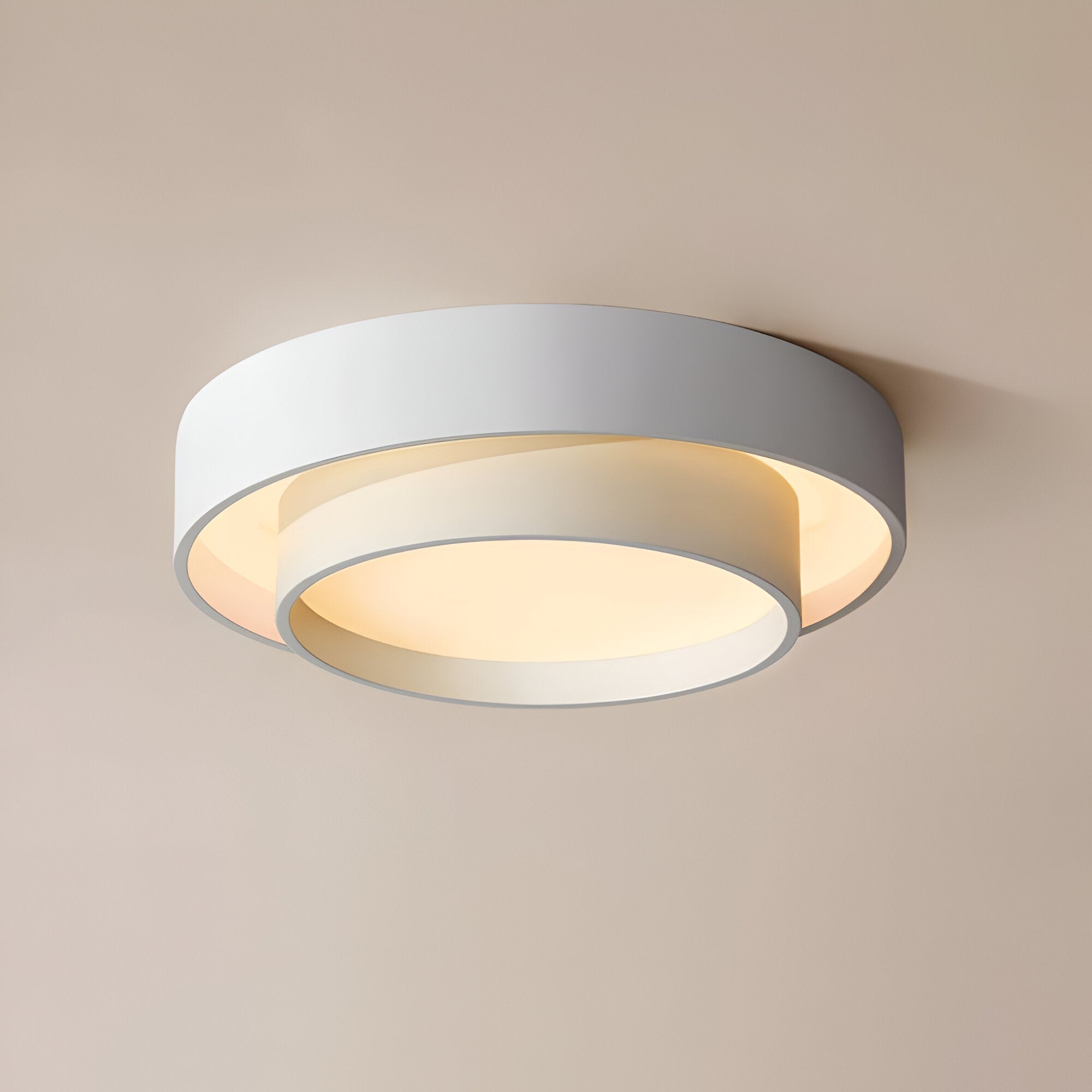 Moderne ringformet LED-loftlampe til soveværelse og stue 3