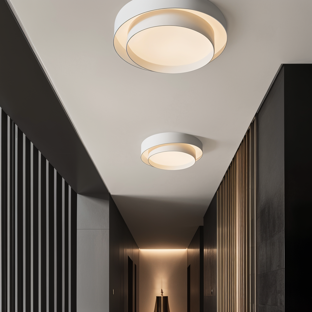 Moderne ringformet LED-loftlampe til soveværelse og stue 6