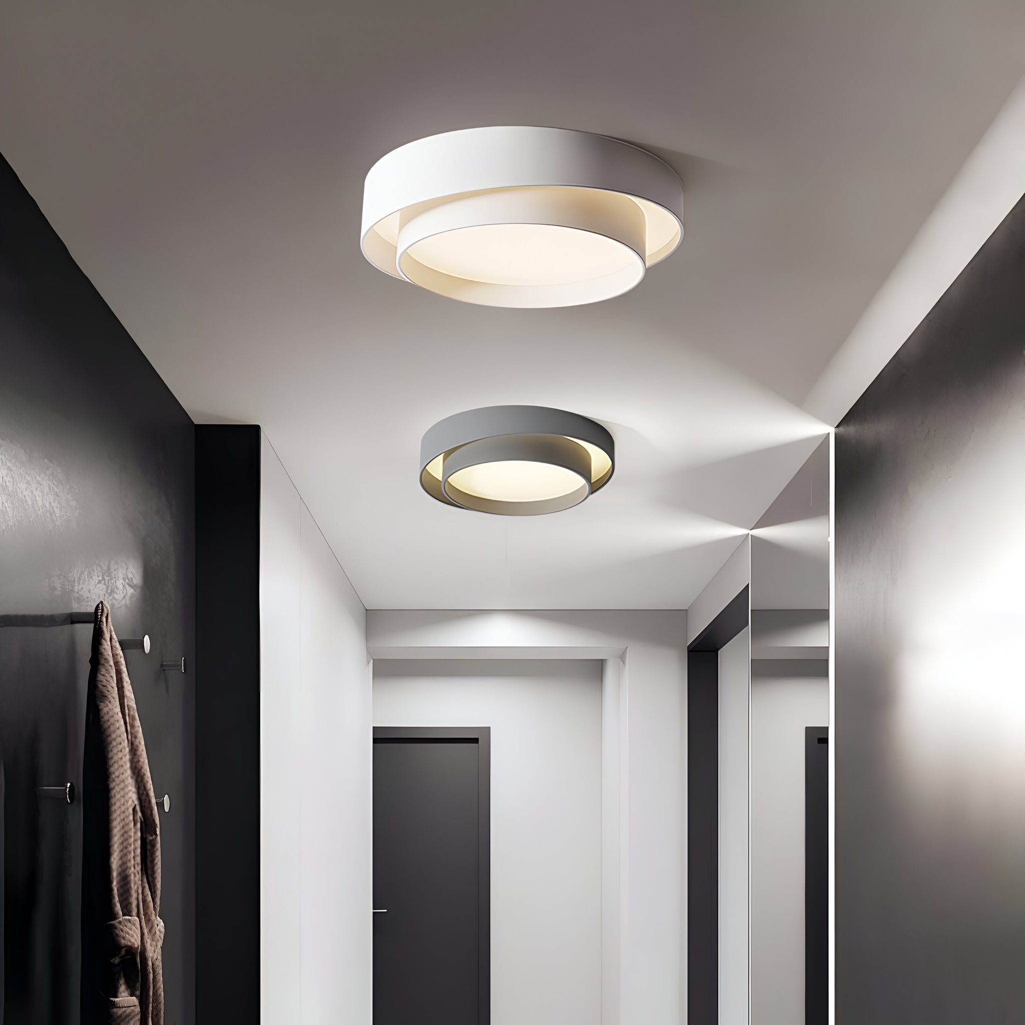 Moderne ringformet LED-loftlampe til soveværelse og stue 7
