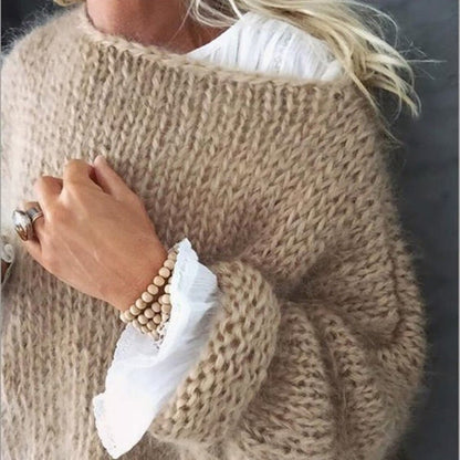 Kvinders Strikket Sweater Trendy Akryl Bomuldsblanding 2