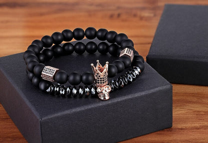 Onyx sten armbånd