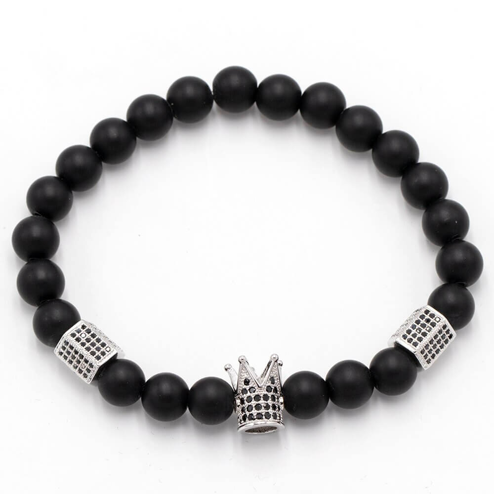 Onyx sten armbånd