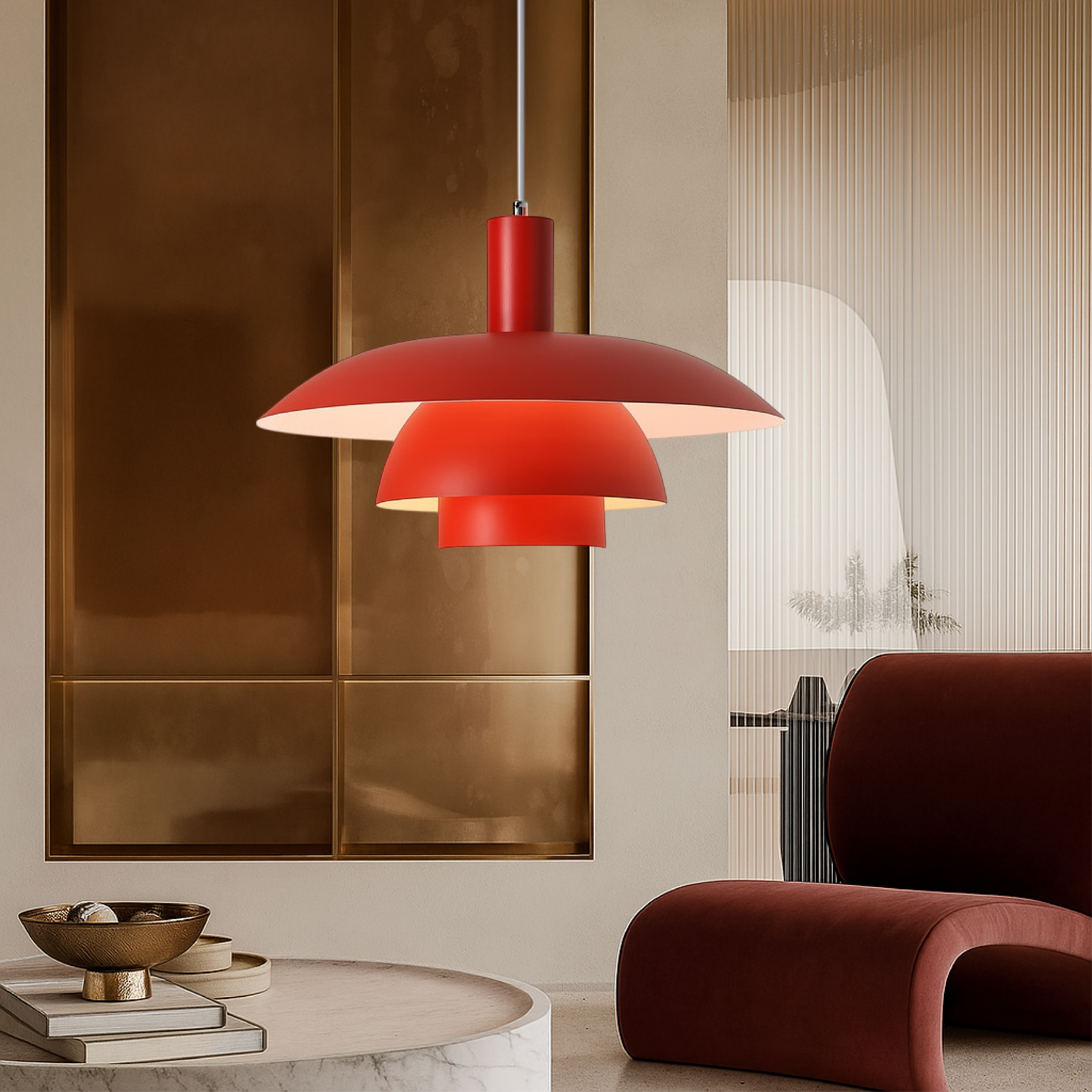 Pendellampe Dansk Stil Minimalistisk Design til Moderne Hjem 11