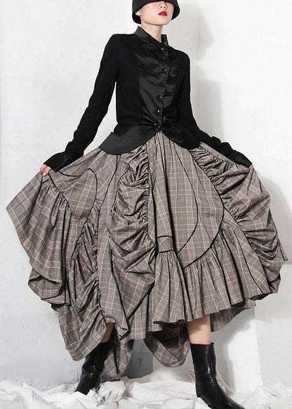 Plus Size A-Line Skirt Asymmetrical Design 2